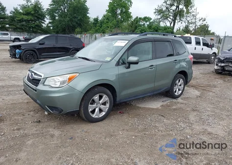2015 Subaru Forester 2.5I Premium из США, поврежденный, VIN JF2SJADC8FH522239